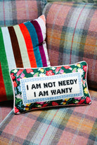 Not Needy Needlepoint Pillow - UntamedEgo LLC.