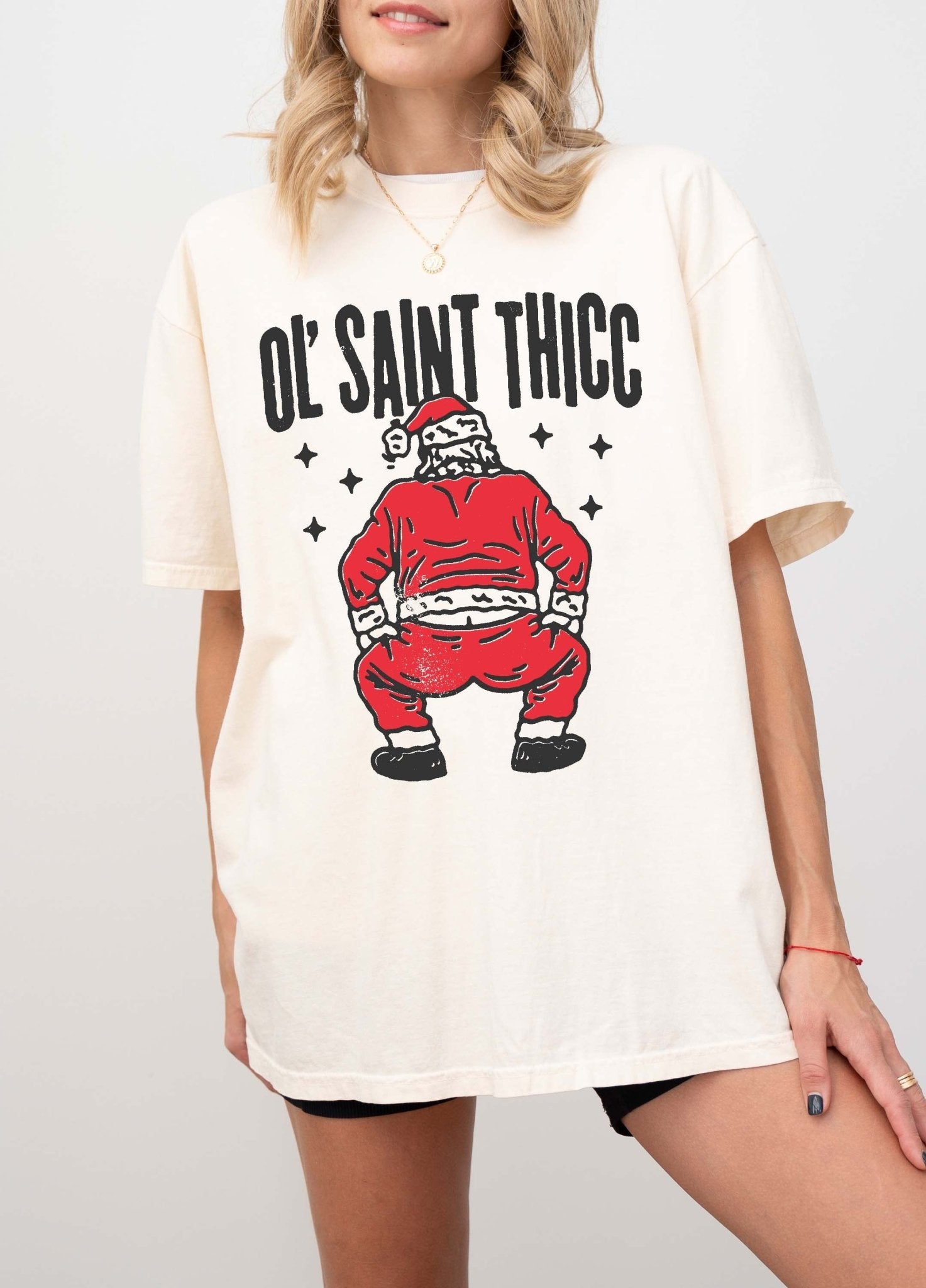 Ol Saint Thicc Chistmas Tee - UntamedEgo LLC.
