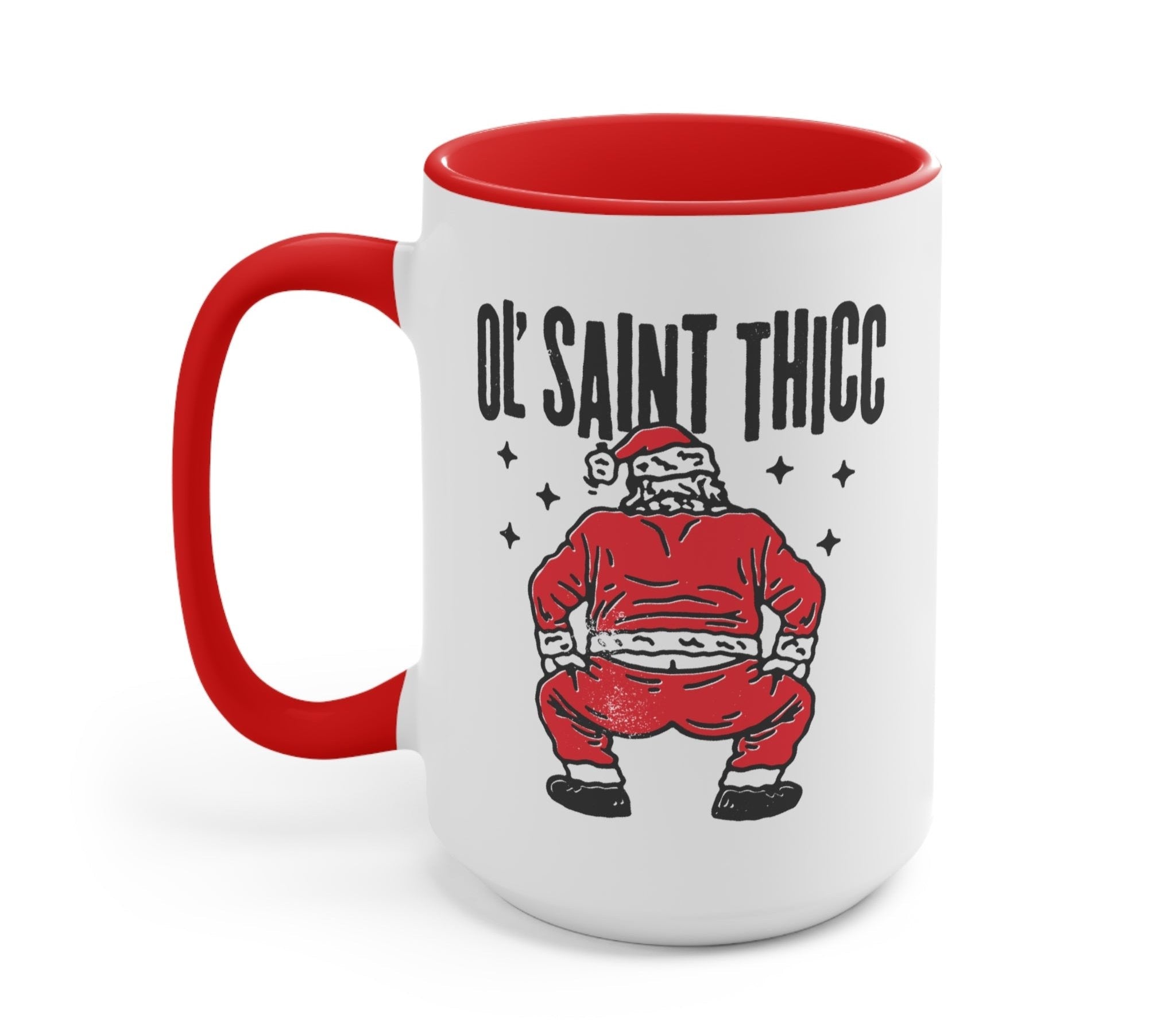 OL Saint Thicc Christmas Mug - UntamedEgo LLC.