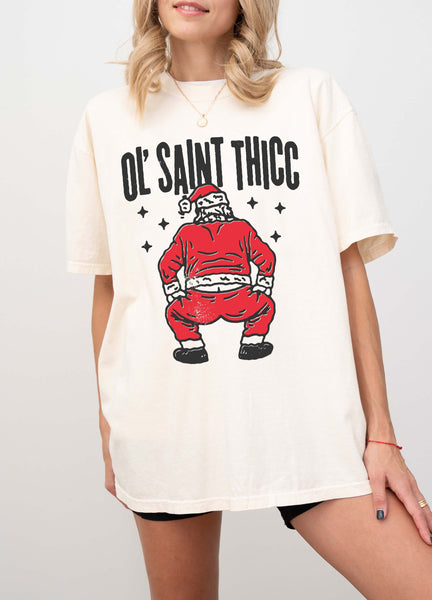 Ol Saint Thicc Chistmas Tee – UntamedEgo LLC.