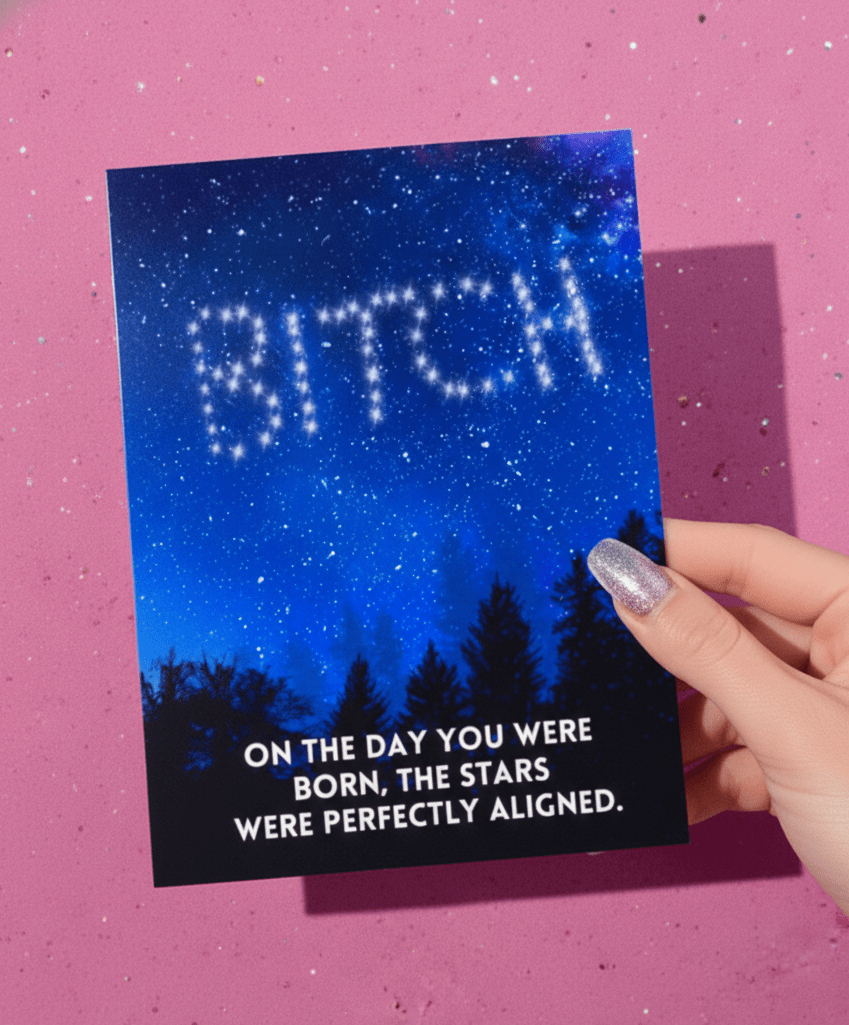On the Day You Were Born Card | Funny Birthday Card| Funny Astrology Birthday Card - UntamedEgo LLC.