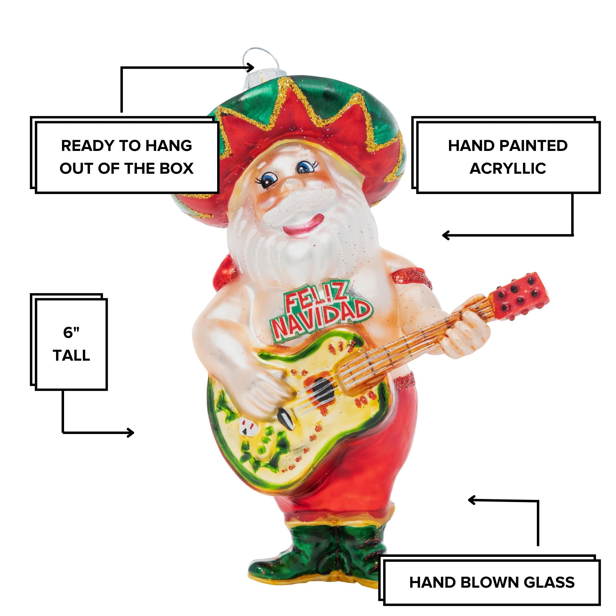 Papa Noel Ornament - UntamedEgo LLC.