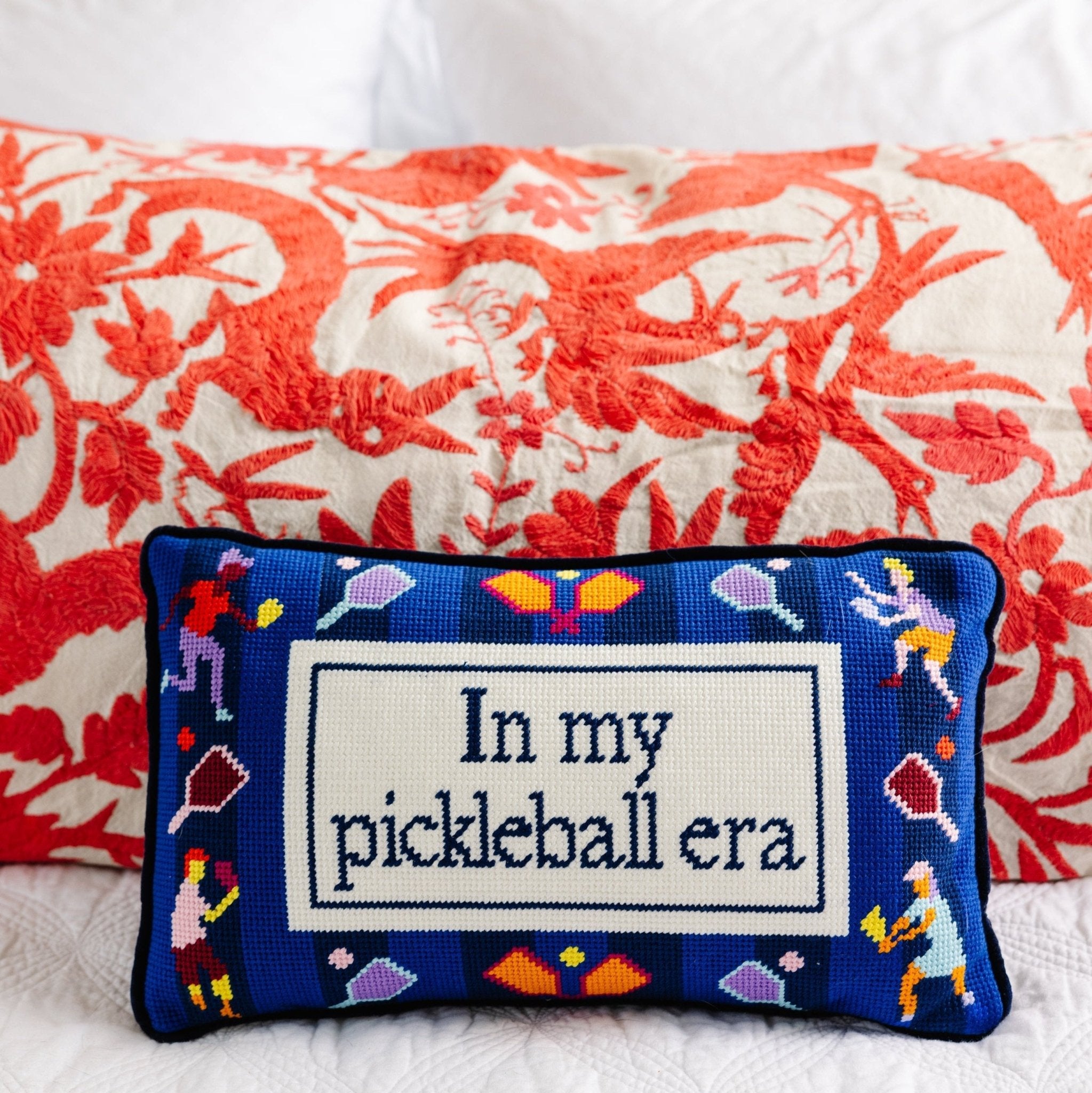 Pickleball Era Needlepoint Pillow - UntamedEgo LLC.