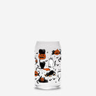 Pumpkin Kitty Halloween Glass Can Tumbler - UntamedEgo LLC.