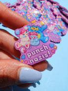 Punch Nazis Cute Bear Pin – Glitter Acrylic Pin - UntamedEgo LLC.