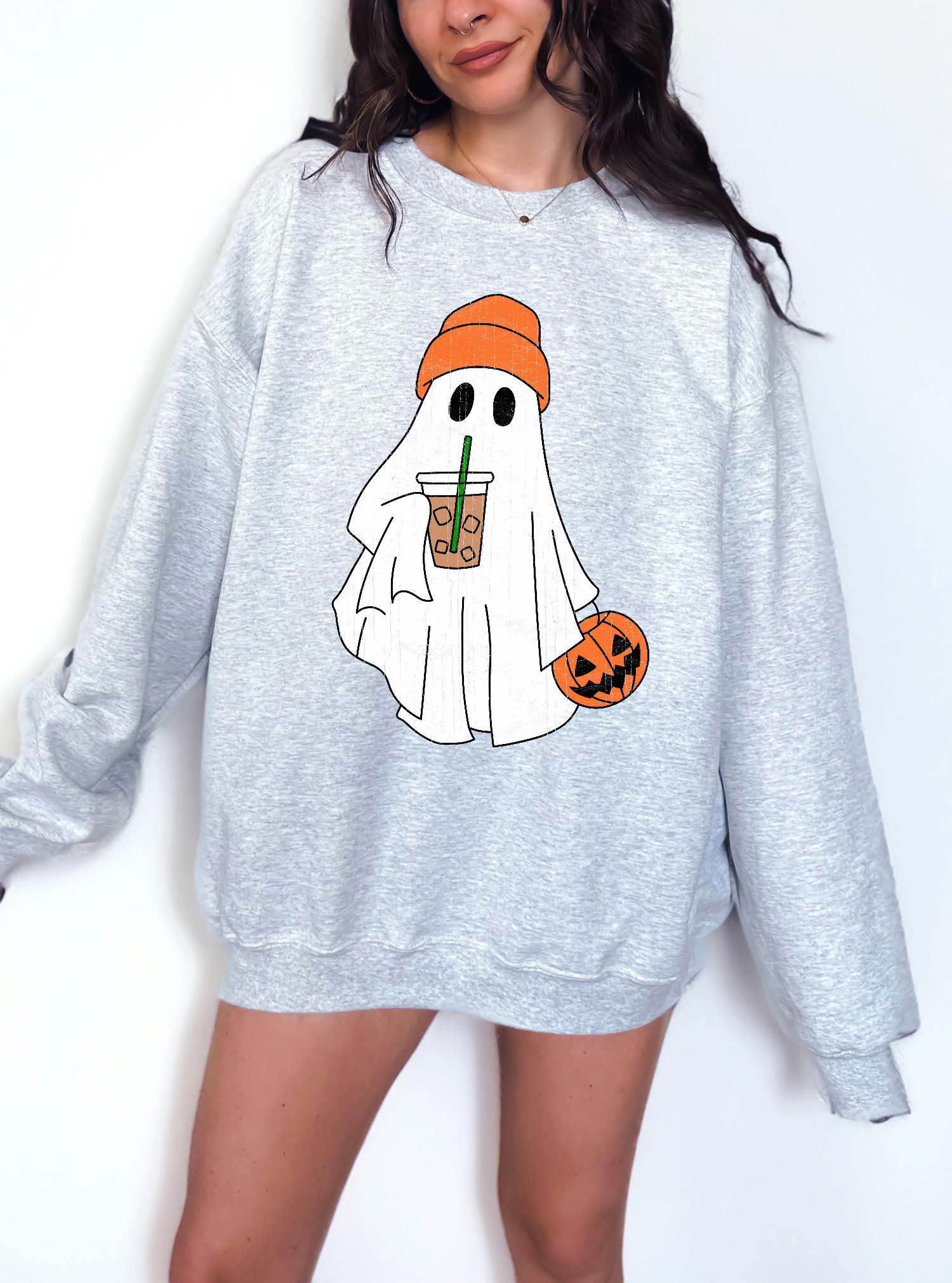 Retro Coffee Ghosty Sweatshirt - UntamedEgo LLC.