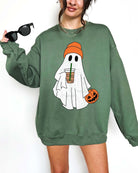 Retro Coffee Ghosty Sweatshirt - UntamedEgo LLC.