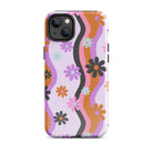 Retro Flower Wave Tough Case for iPhone® - UntamedEgo LLC.