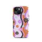 Retro Flower Wave Tough Case for iPhone® - UntamedEgo LLC.