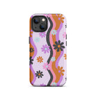 Retro Flower Wave Tough Case for iPhone® - UntamedEgo LLC.