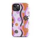 Retro Flower Wave Tough Case for iPhone® - UntamedEgo LLC.