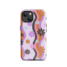 Retro Flower Wave Tough Case for iPhone® - UntamedEgo LLC.