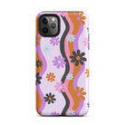 Retro Flower Wave Tough Case for iPhone® - UntamedEgo LLC.