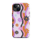 Retro Flower Wave Tough Case for iPhone® - UntamedEgo LLC.