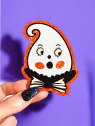 Retro Ghost Halloween Sticker - UntamedEgo LLC.