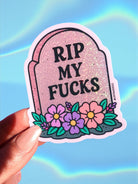 RIP My Fucks Glitter Vinyl Sticker - UntamedEgo LLC.