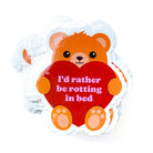 Rotting in Bed Teddy Bear Vinyl Sticker - UntamedEgo LLC.