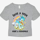 Save A Deer Hunt A Pedophile Graphic Baby Tee - UntamedEgo LLC.