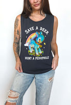 Save A Deer Hunt A Pedophile Muscle Tank - UntamedEgo LLC.