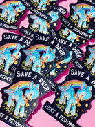 Save a Deer Hunt A Pedophile Sticker - UntamedEgo LLC.