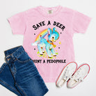 Save A Deer Hunt A Pedophile Youth Kids Exclusive Tee - UntamedEgo LLC.