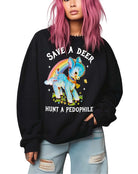 Save A Deer Soft Crew Sweatshirt - UntamedEgo LLC.