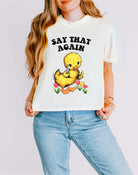 Say That Again Ducky Boxy Women's Tee - UntamedEgo LLC.