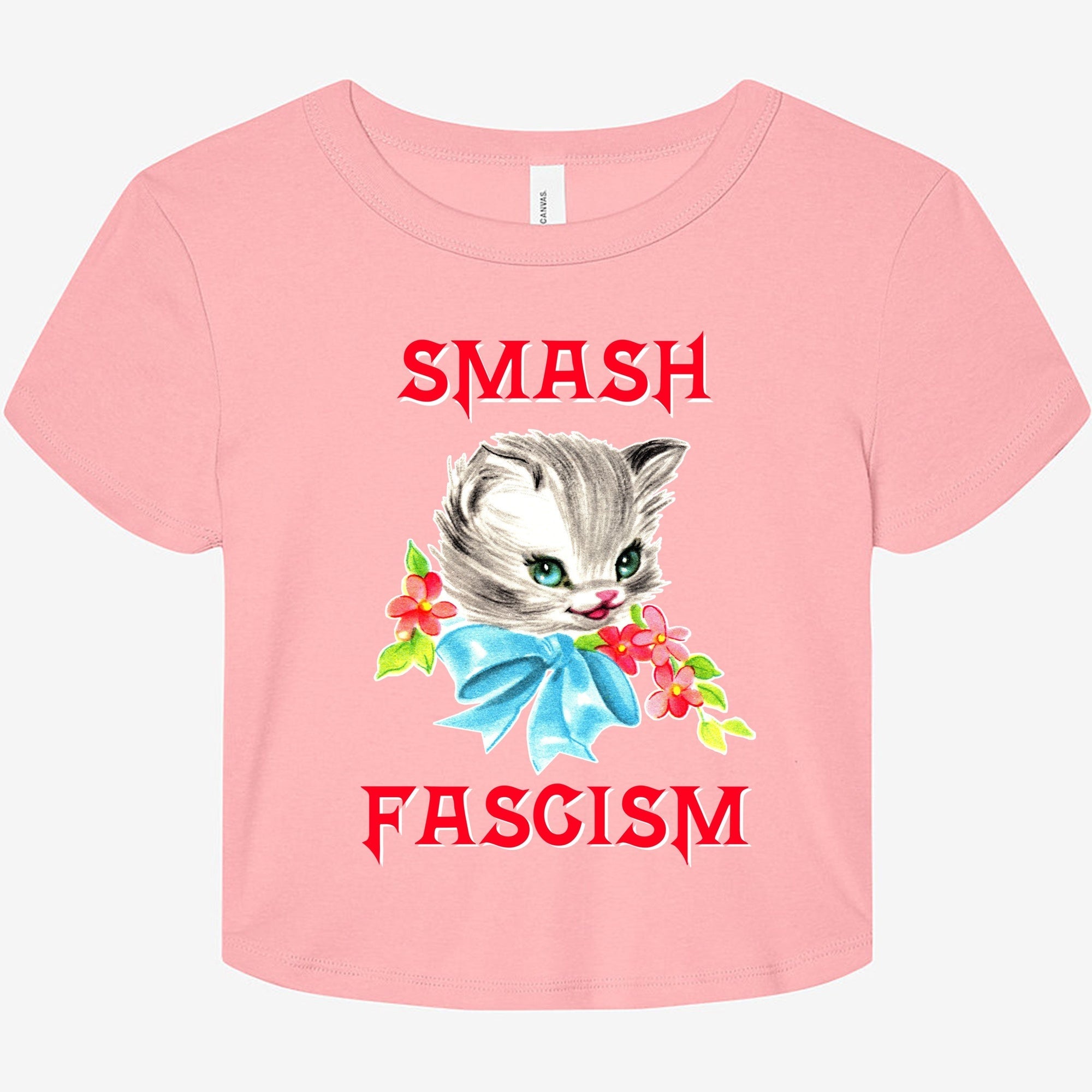 Smash Fascism Graphic Baby Tee - UntamedEgo LLC.