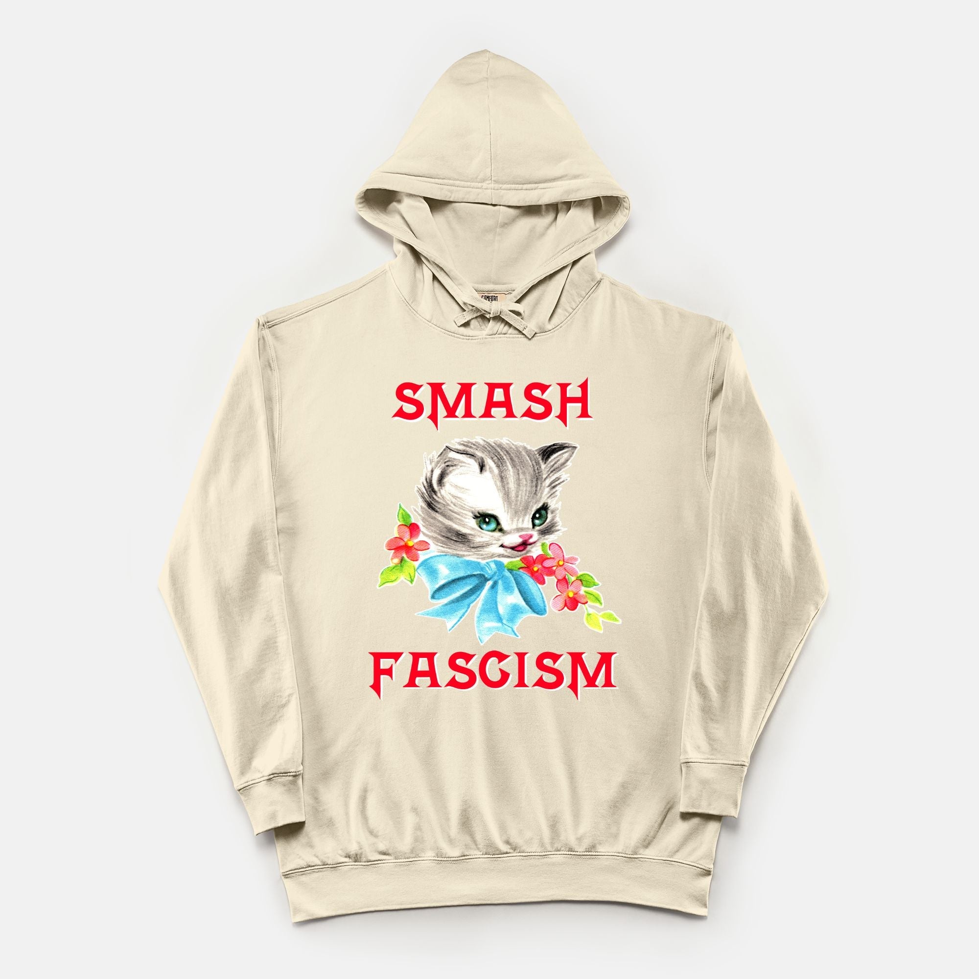 Smash Fascism Vintage Wash Hoodie - UntamedEgo LLC.