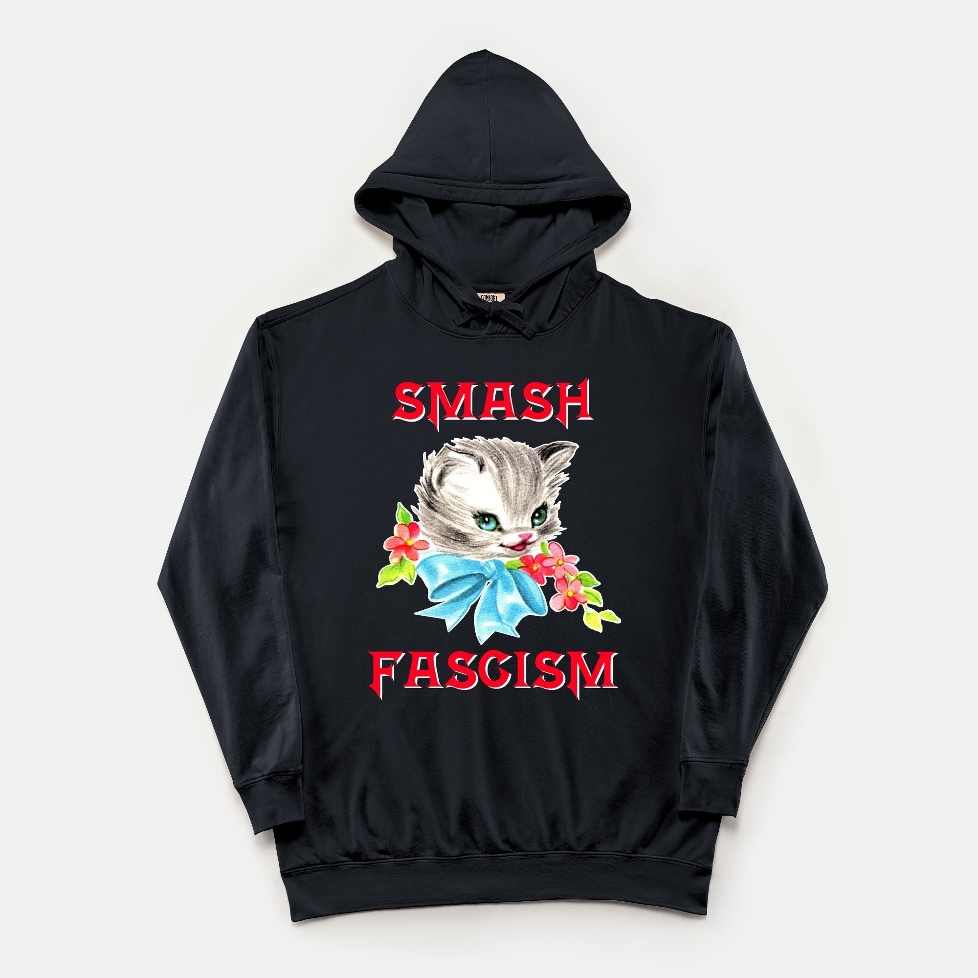 Smash Fascism Vintage Wash Hoodie - UntamedEgo LLC.