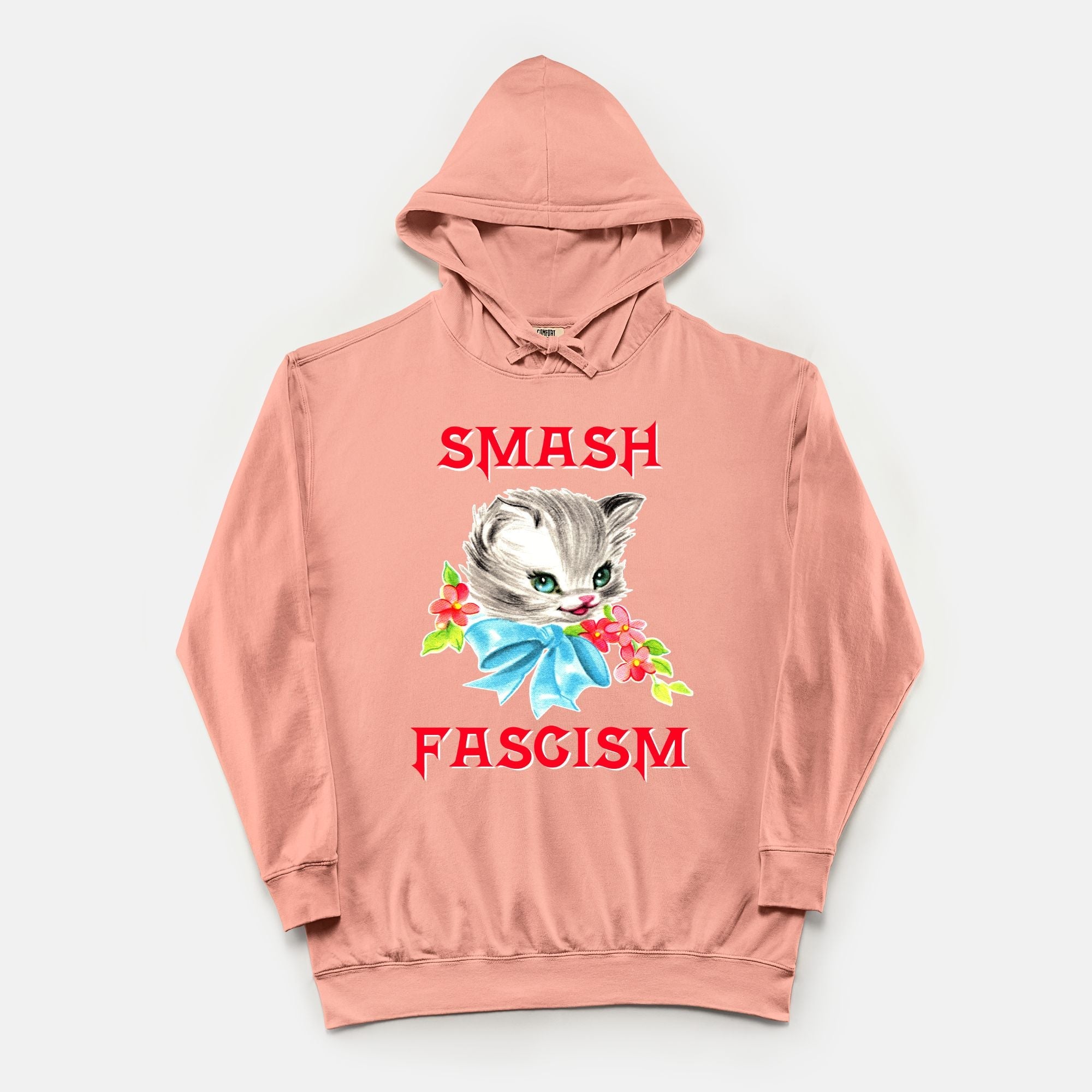 Smash Fascism Vintage Wash Hoodie - UntamedEgo LLC.