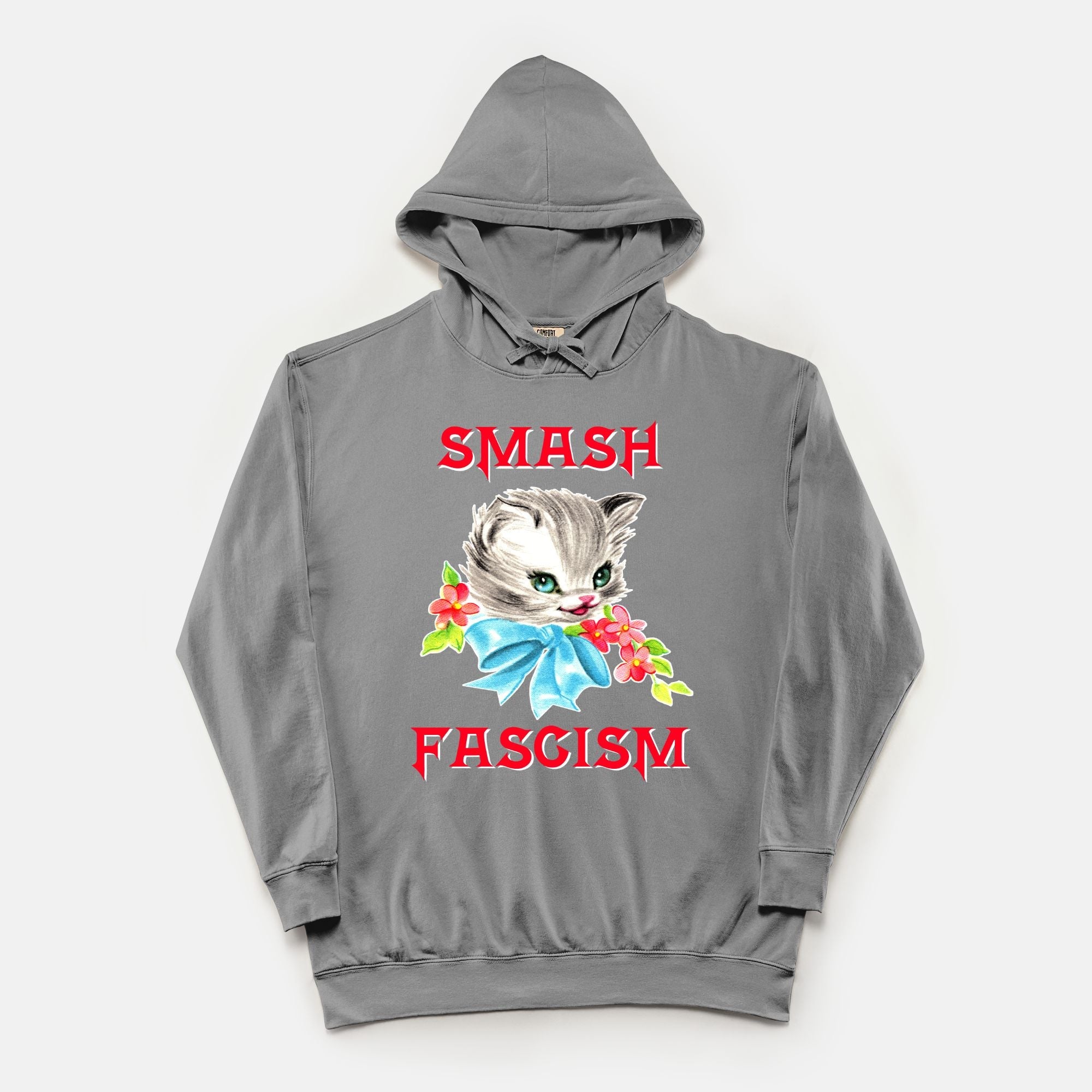 Smash Fascism Vintage Wash Hoodie - UntamedEgo LLC.