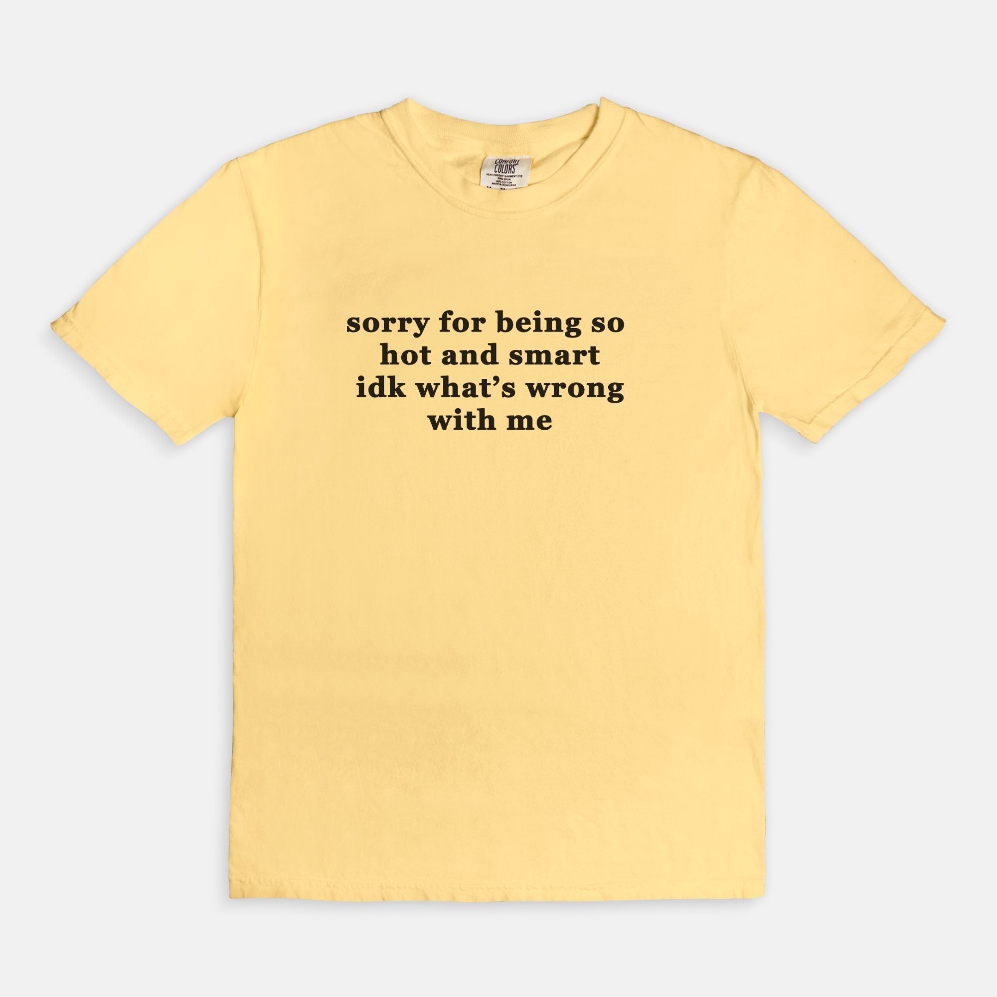 Sorry For Being So Hot And Smart Idk What's Wrong With Me Graphic Tee - UntamedEgo LLC.