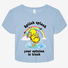 Splish Splash Your Opinion Is Trash Graphic Baby Tee - UntamedEgo LLC.