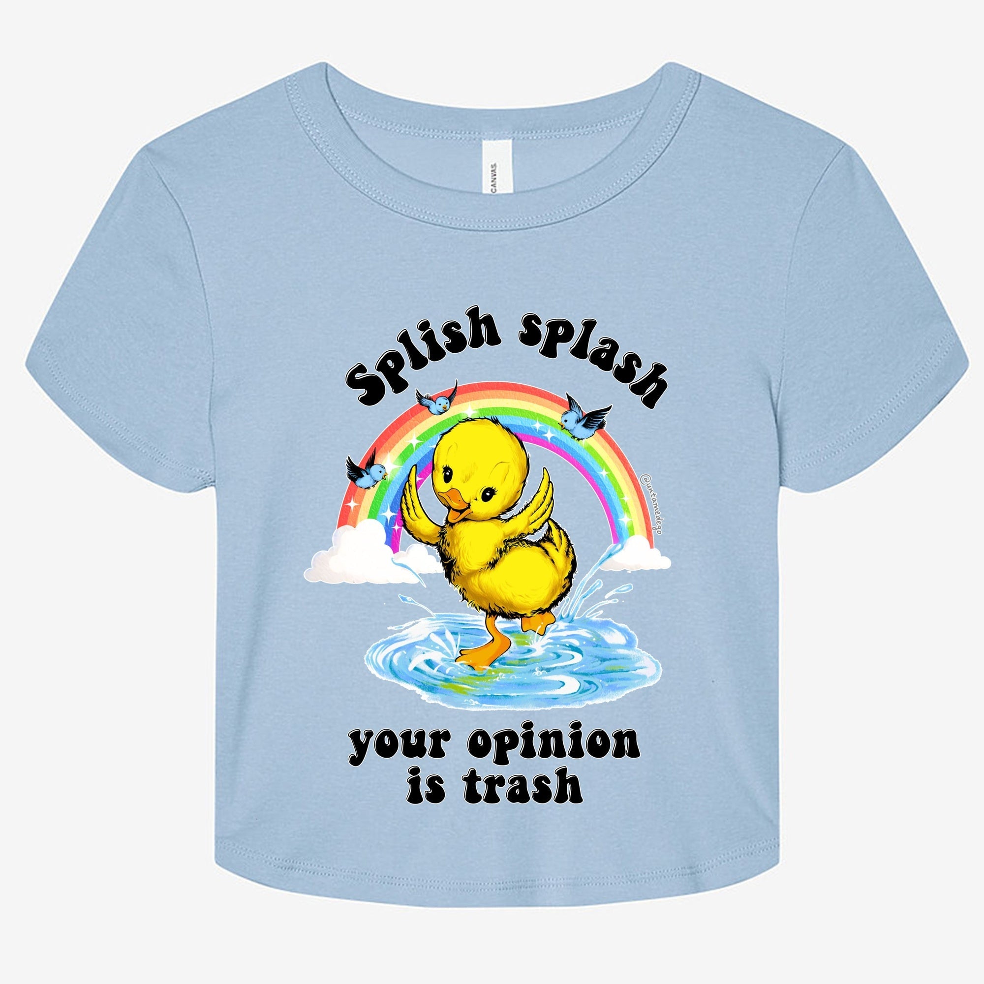 Splish Splash Your Opinion Is Trash Graphic Baby Tee - UntamedEgo LLC.