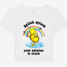 Splish Splash Your Opinion Is Trash Graphic Baby Tee - UntamedEgo LLC.