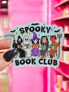 Spooky Book Club Halloween Sticker - UntamedEgo LLC.