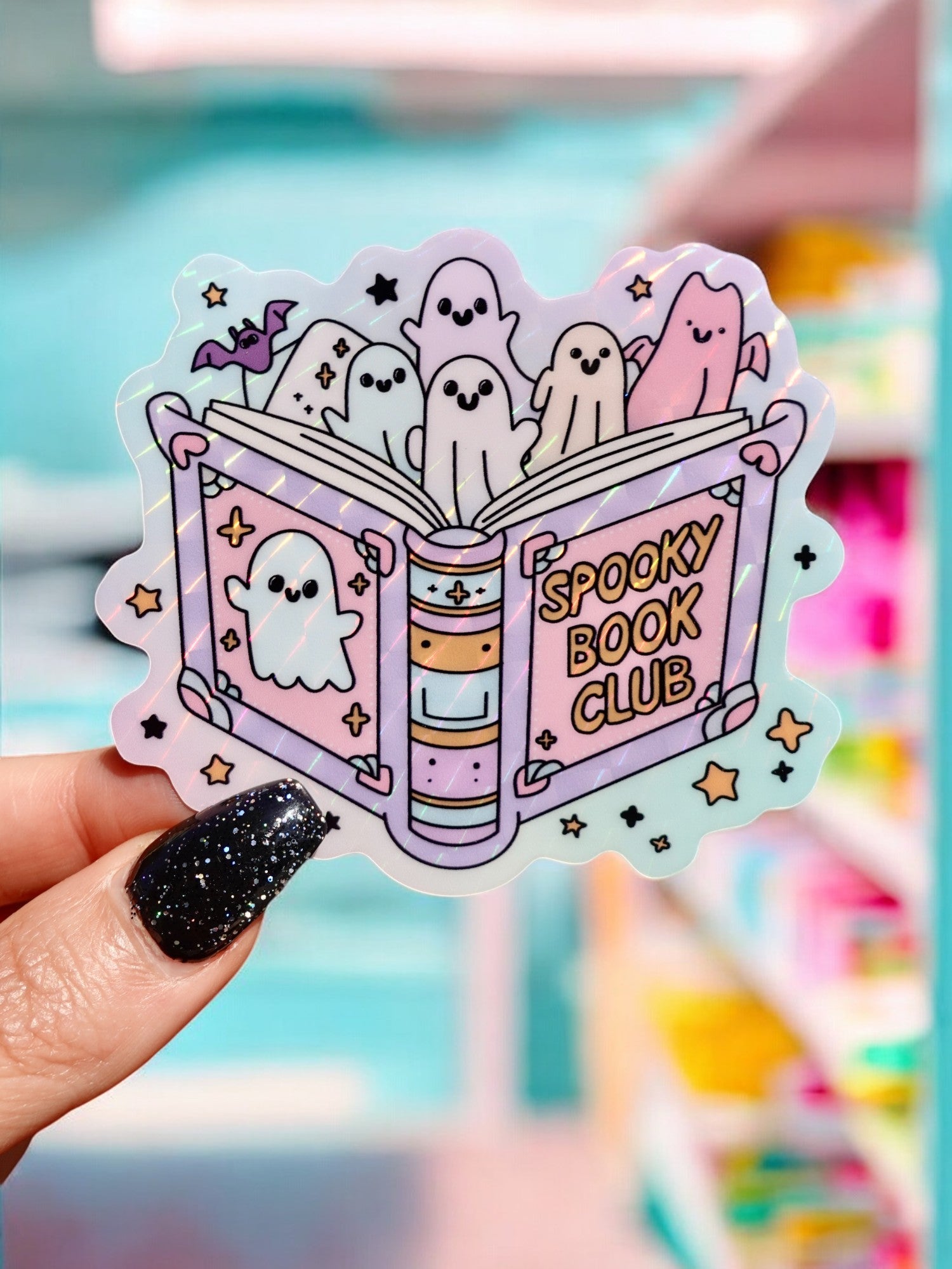 Spooky Book Club Halloween Sticker - UntamedEgo LLC.