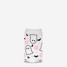 Spooky Flower Ghost Halloween Glass Can Tumbler - UntamedEgo LLC.