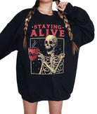 Staying Alive Soft Crew Sweatshirt - UntamedEgo LLC.