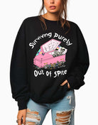 Surviving Purely Out Of Spite Crew Sweatshirt - UntamedEgo LLC.