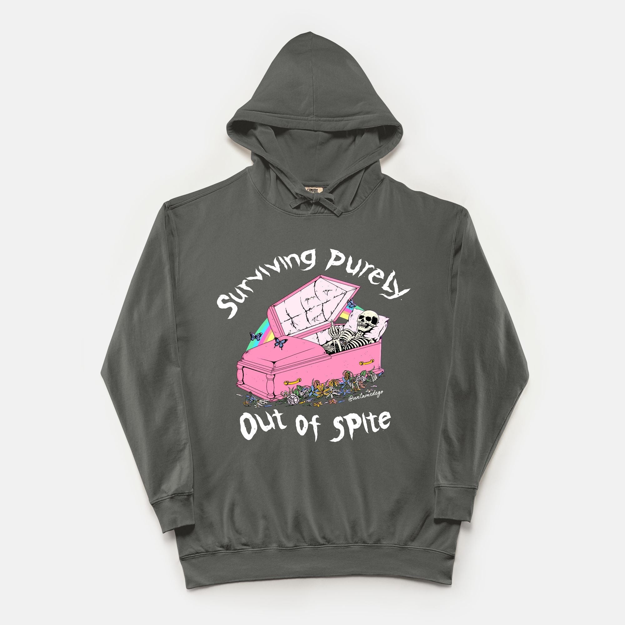 Surviving Purely Out Of Spite Unisex Vintage Hoodie - UntamedEgo LLC.