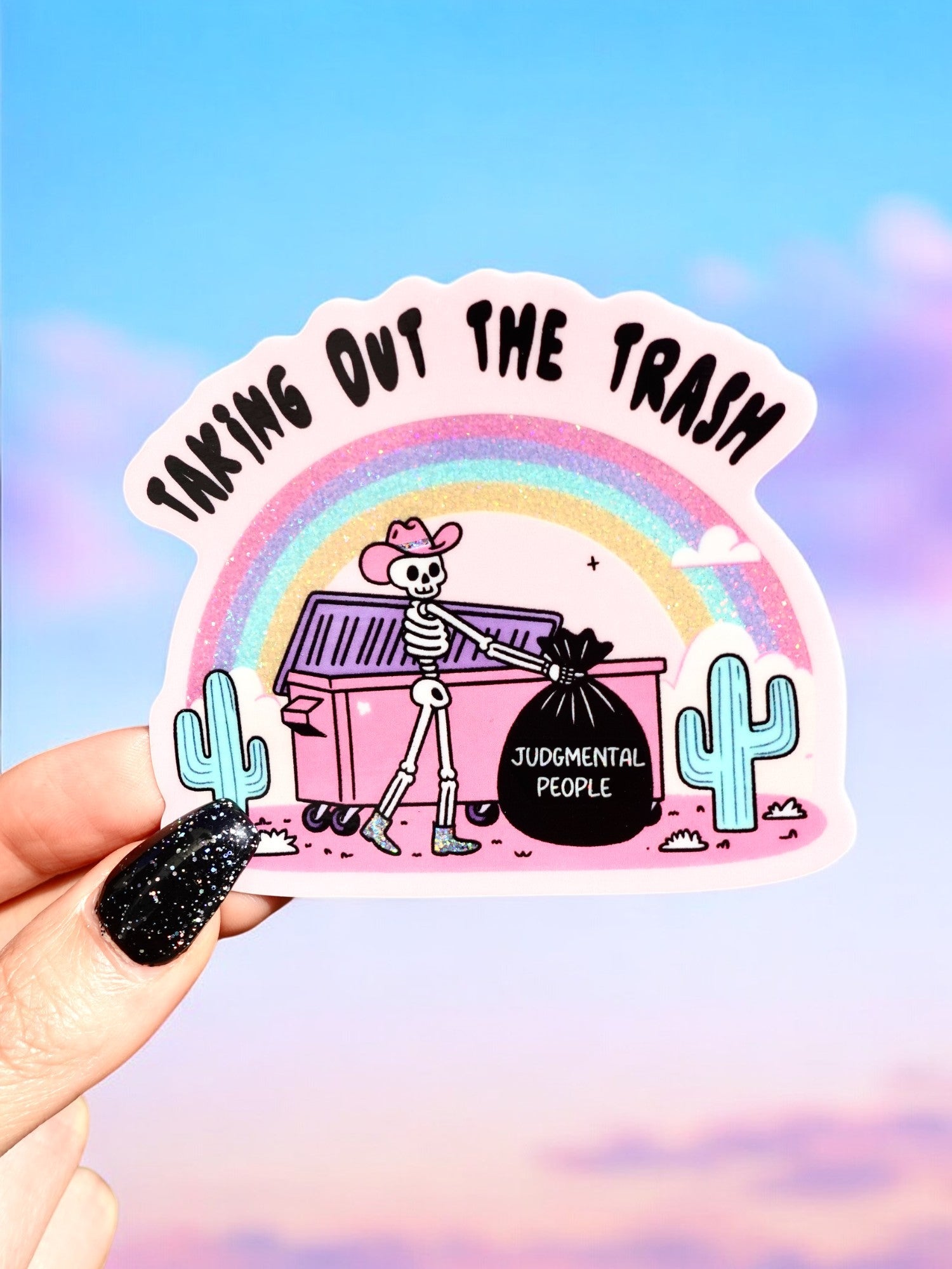 Taking Out The Trash Sticker - UntamedEgo LLC.