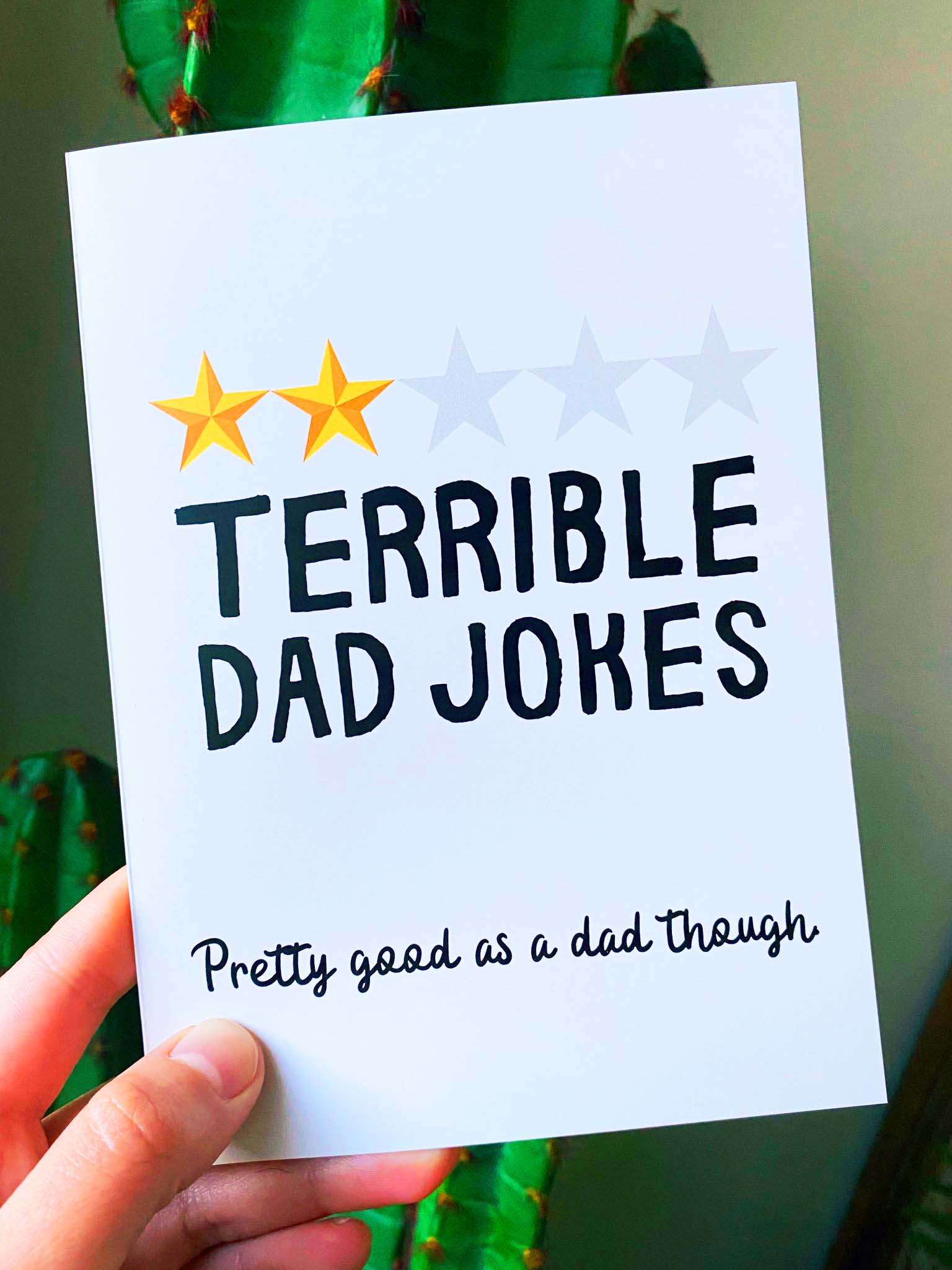 Terrible Dad Jokes Card - UntamedEgo LLC.