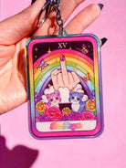 The Finger Rainbow Acrylic Keychain - UntamedEgo LLC.