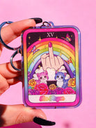 The Finger Rainbow Acrylic Keychain - UntamedEgo LLC.