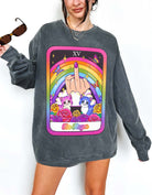 The Finger Tarot Card Crew Sweatshirt - UntamedEgo LLC.