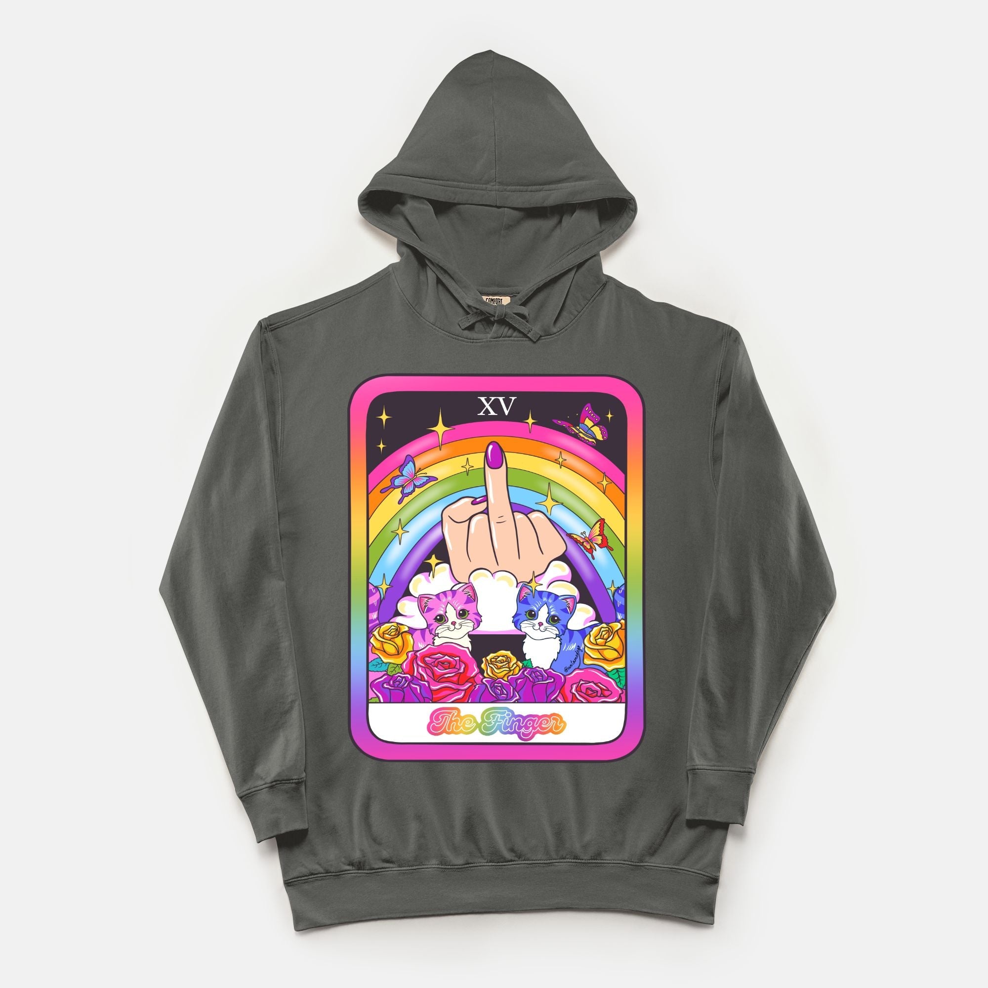 The Finger Tarot Comfort Color Hoodie - UntamedEgo LLC.