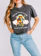 Therapy Is Not Enough I Need To Bite People Boxy Women's Tee - UntamedEgo LLC.