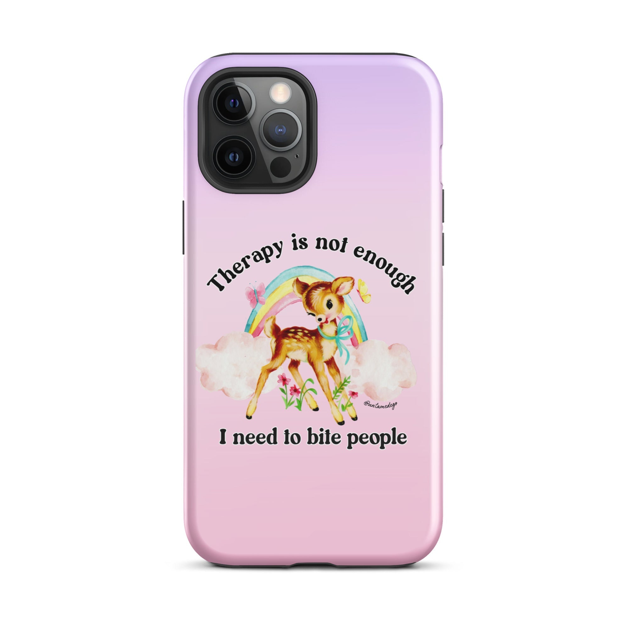 Therapy Is Not Enough I Need To Fight People Tough Case for iPhone® - UntamedEgo LLC.